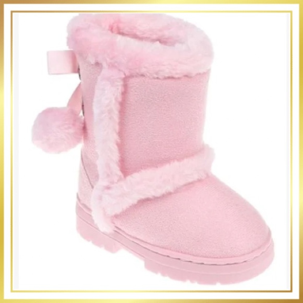 BEBE Girls Size 7 Light Pink Winter Boot